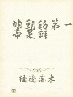 明朝的第一位皇帝是谁 明朝的第一位皇帝是谁