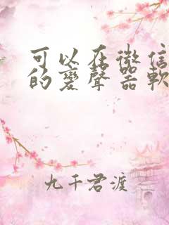 可以在微信变声的变声器软件免费