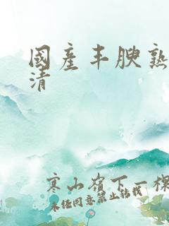 国产丰腴熟妇超清