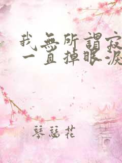 我无所谓寂寞却一直掉眼泪歌词是什么意思
