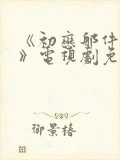 《初恋那件小事》电视剧免费
