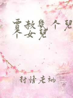 贾赦几个儿子几个女儿