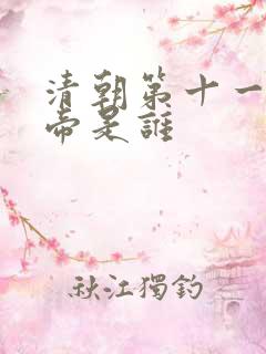 清朝第十一个皇帝是谁 清朝第十一个皇帝是谁