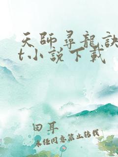 天师寻龙诀txt小说下载 天师寻龙诀txt小说下载
