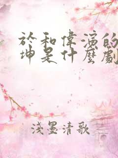 于和伟演的赵显坤是什么剧