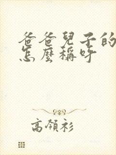 爸爸儿子的老婆怎么称呼
