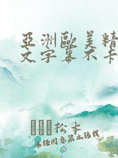 亚洲欧美精品中文字幕不卡视频 亚洲欧美精品中文字幕不卡视频