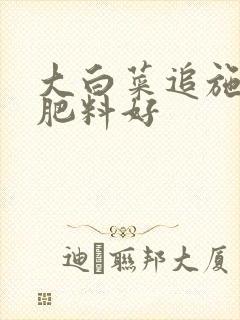 大白菜追施什么肥料好 大白菜追施什么肥料好