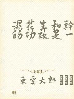 湿花生和干花生的功效是一样的吗