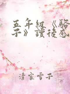五年级《骆驼祥子》读后感500字优秀