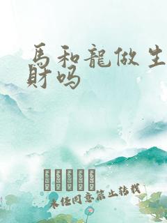 马和龙做生意合财吗