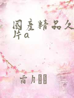 国产精品久久毛片a