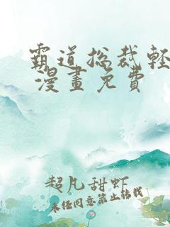 霸道总裁轻点爱 漫画免费