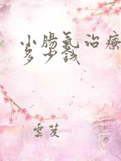 小肠气治疗需要多少钱