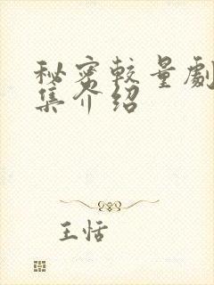 秘密较量剧情分集介绍