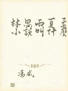 林思雨夏柔霍安小说叫什么名字 林思雨夏柔霍安小说叫什么名字