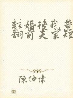 离婚后我带娃虐翻前夫家短剧 离婚后我带娃虐翻前夫家短剧