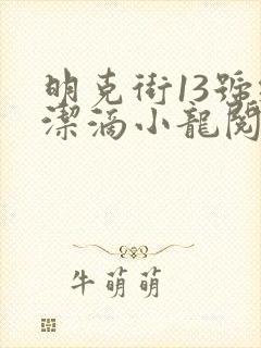 明克街13号纯洁滴小龙阅读全本小说