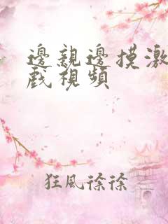 边亲边摸激情床戏视频
