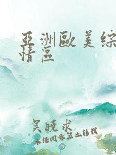 亚洲欧美综合激情区