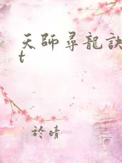 天师寻龙诀txt