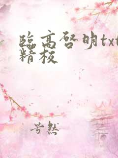 临高启明txt精校