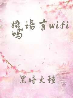 机场有wifi吗 机场有wifi吗