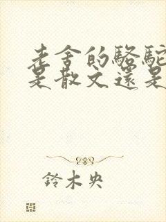 老舍的骆驼祥子是散文还是小说