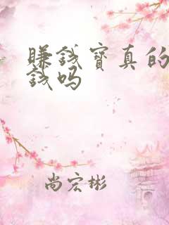 赚钱宝真的能赚钱吗