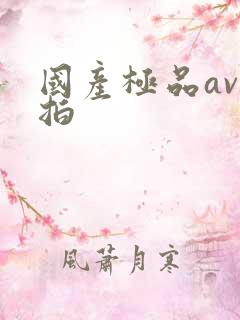 国产极品av自拍