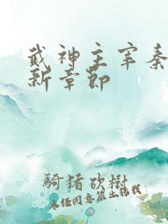 武神主宰秦尘最新章节
