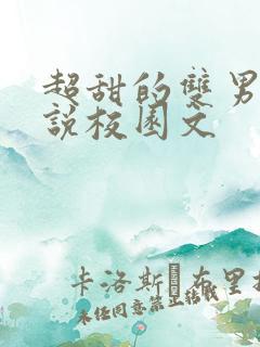超甜的双男主小说校园文