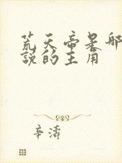 荒天帝是哪个小说的主角