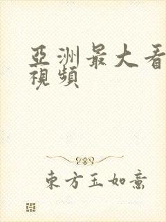 亚洲最大看欧美视频