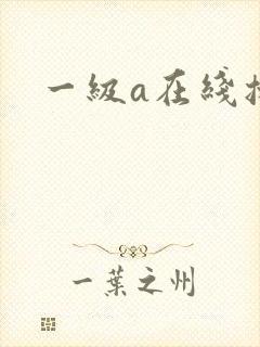 一级a在线播放