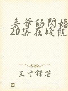 秦爷的闪婚短剧20集在线观看
