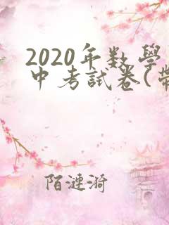 2020年数学中考试卷(带答案)