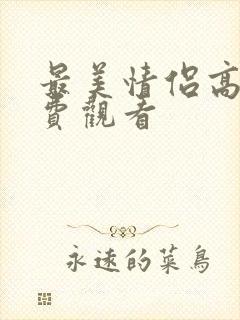 最美情侣高清免费观看