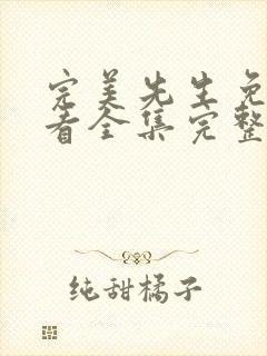 完美先生免费观看全集完整版高清