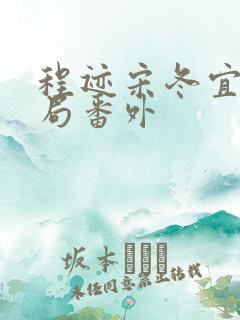 程迹宋冬宜大结局番外