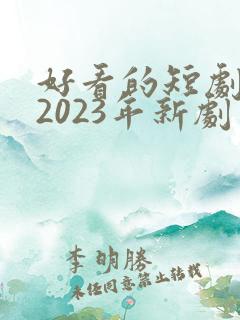 好看的短剧推荐2023年新剧