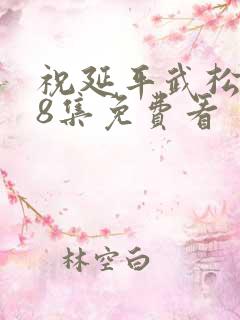 祝延平武松1至8集免费看
