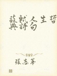 苏轼人生哲理经典诗句 苏轼人生哲理经典诗句