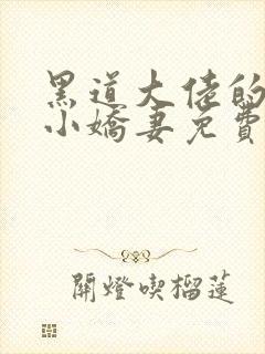 黑道大佬的腹黑小娇妻免费在线阅读