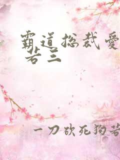 霸道总裁爱上我 若三