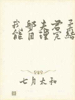 我那夫君柔弱不能自理完结