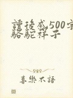 读后感500字骆驼祥子
