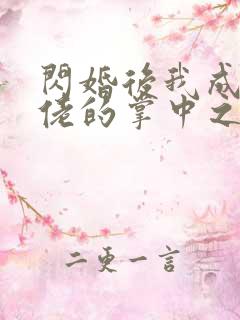 闪婚后我成了大佬的掌中之物短剧免费观看