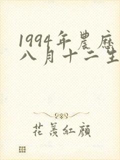 1994年农历八月十二生辰八字