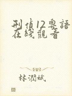 刑侦12粤语版在线观看